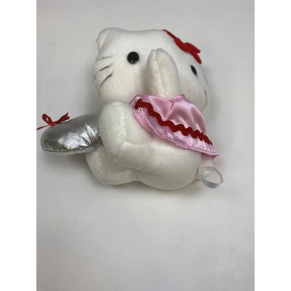 Hello Kitty Plush 2001 with Silver Heart Excellent Condition - 6